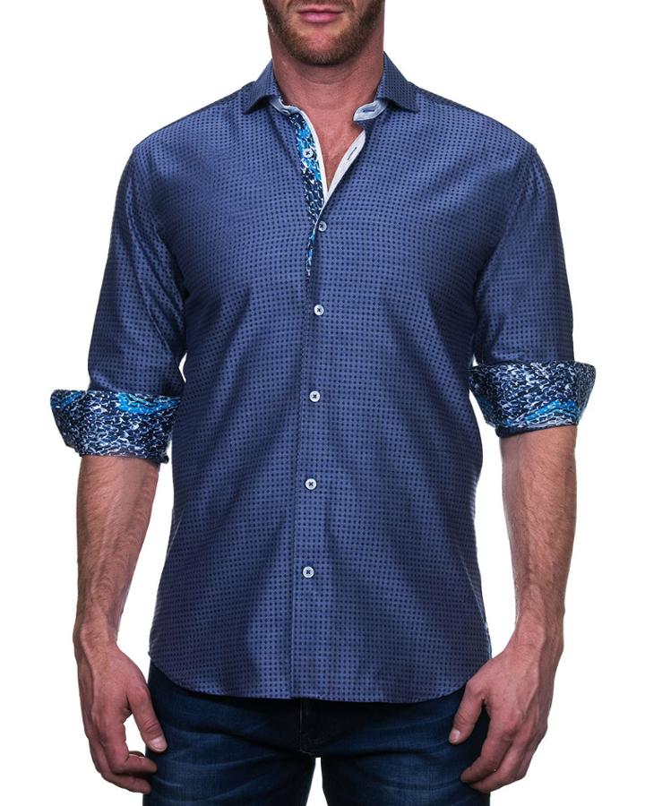 Men's Einstein Shaped Sport Shirt - Blossom Blue