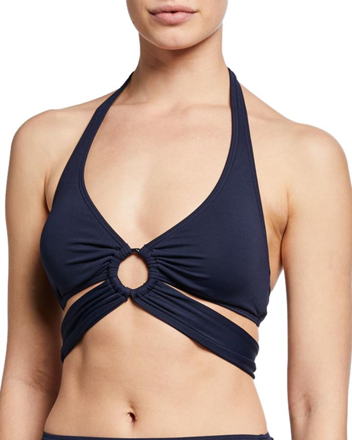 Strappy Halter Bikini Top