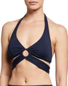 Strappy Halter Bikini Top