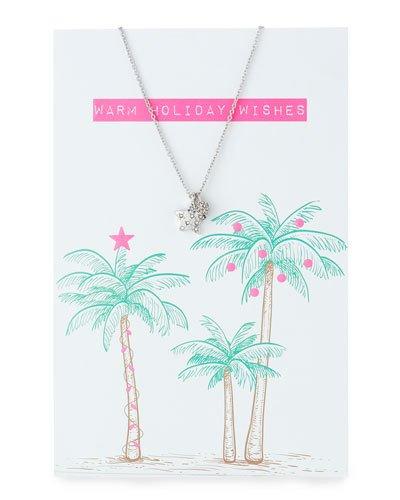 Star & Ball Necklace With Holiday Card