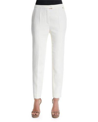 Talarant Slim-leg Ankle Pants, Off White