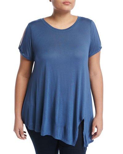 Drapey Side-slit Tee,