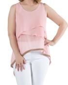 Plus Size Spinel Silk Georgette Top