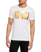 Men's Metallic Logo Crewneck T-shirt