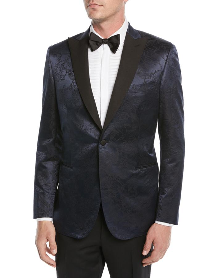 Men's Floral Jacquard Dinner Jacket