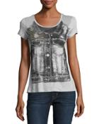 Denim Vest-graphic Tee