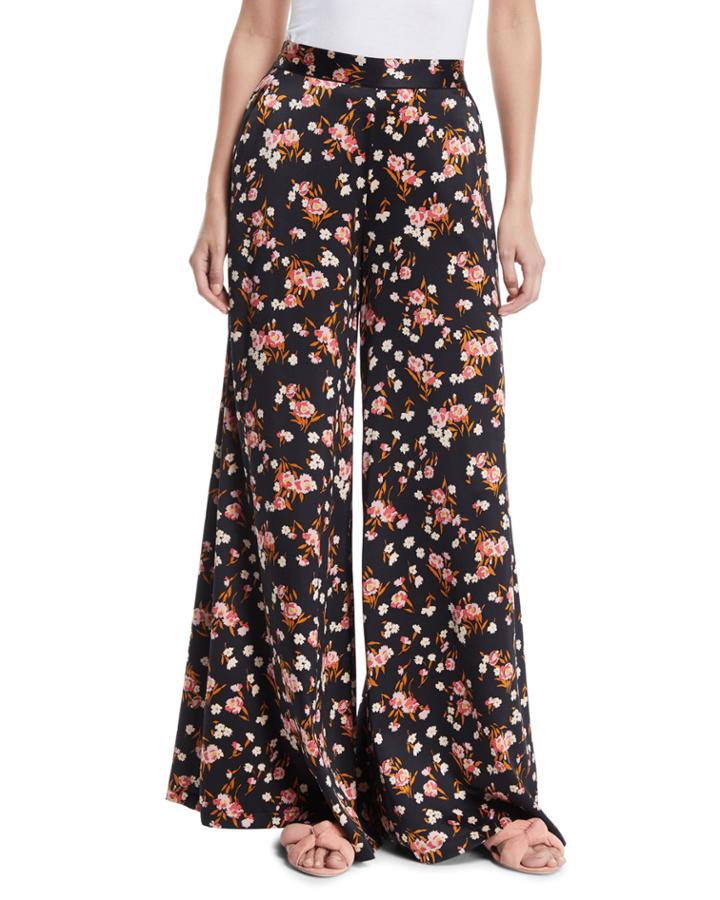 Seton Floral-print Wide-leg