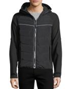 Quilted Utility Jacket W/ Hood