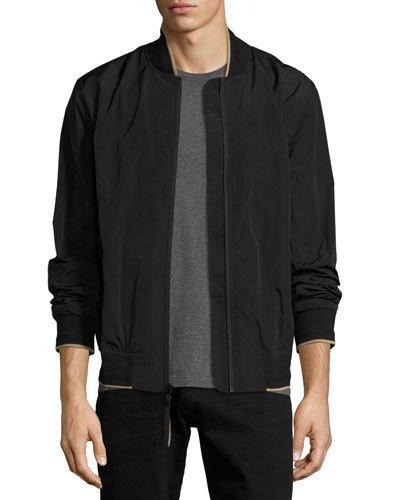 Paratrooper Rain Bomber Jacket, Black