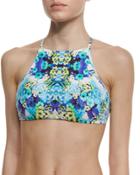 Kamari Reflection Printed High-neck