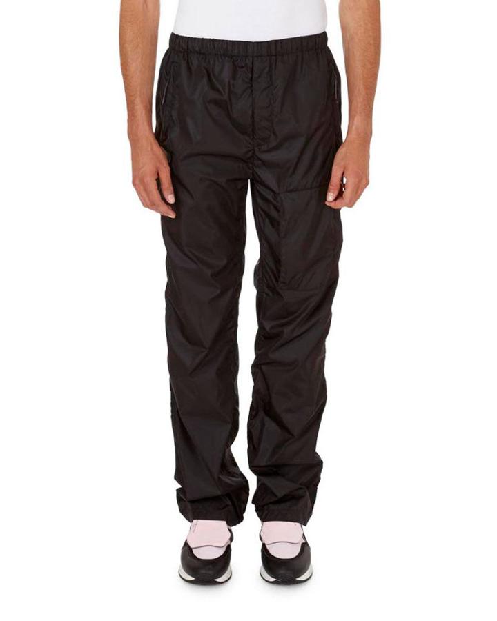 Solid Nylon Jogging Pants