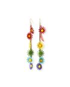 Moorea Multicolor Daisy Drop Earrings