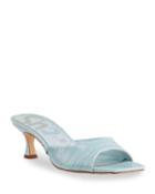 Jodi Croc-print Kitten Heel