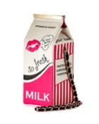 Betsey Johnson Kitch Milk Carton Crossbody Bag, Cream (ivory), Women's
