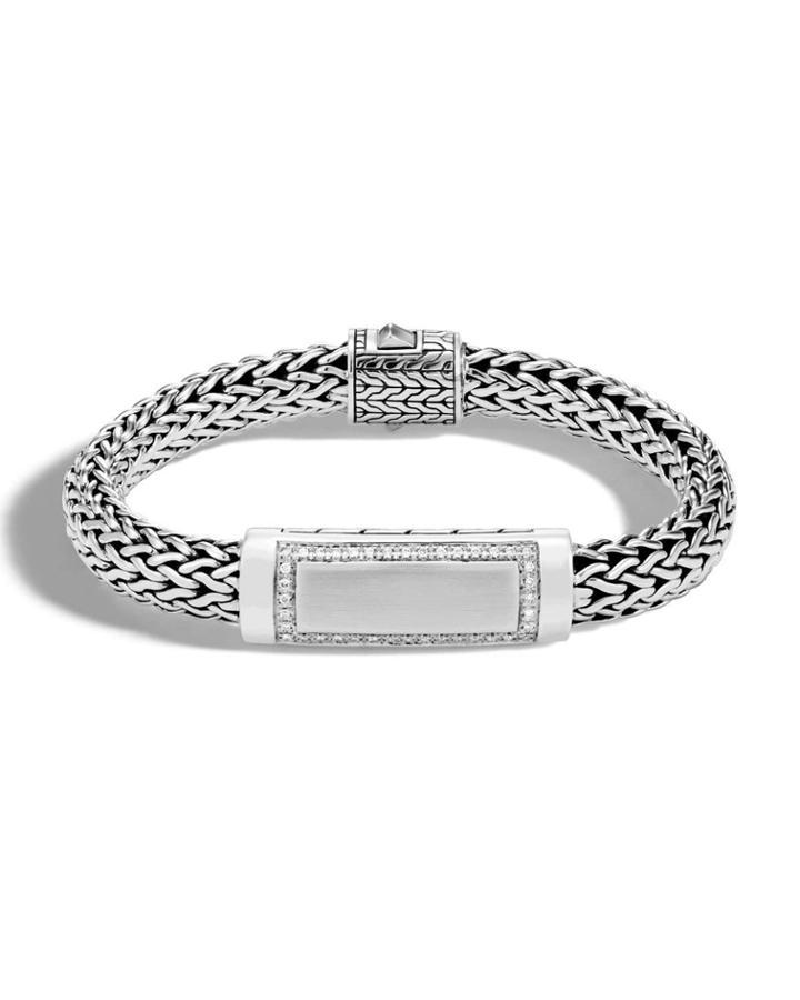 Men's Classic Chain Flat-link Bracelet,