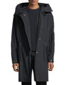 Men's Hooded Parka Coat With Detachable