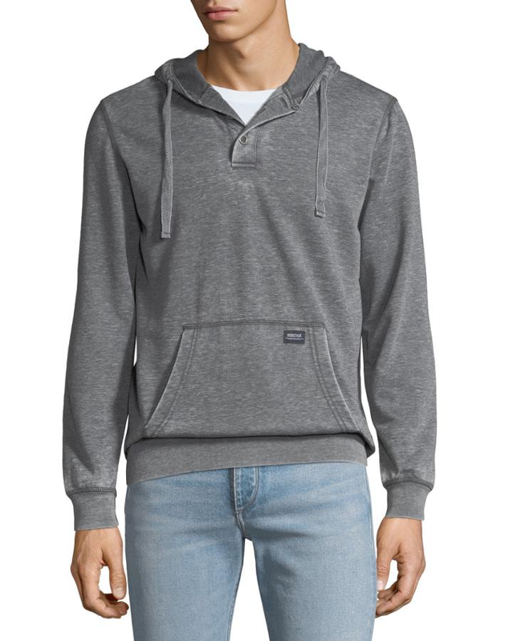 Men's Burn Out Terry Hoodie