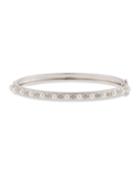18k White Gold Akoya Pearl Bangle