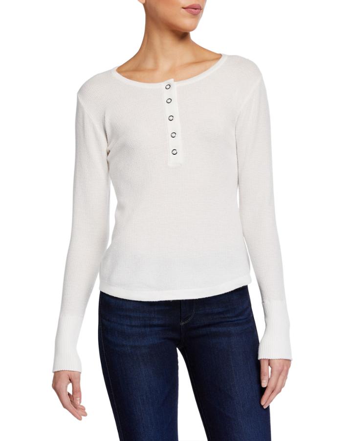 Knit Button Top