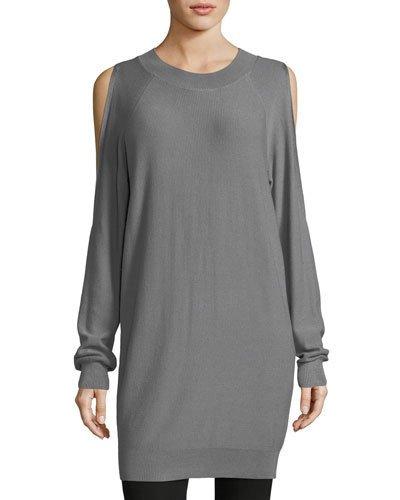 Cold-shoulder Knit Tunic