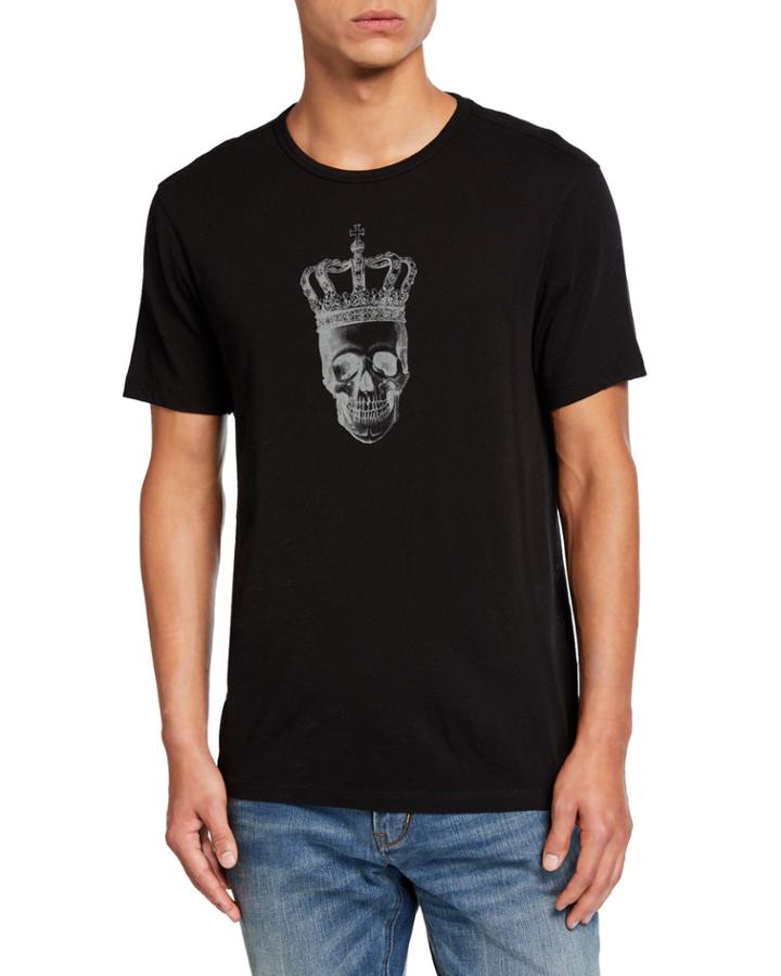 Men's Skull Crown Short-sleeve Graphic T-shirt