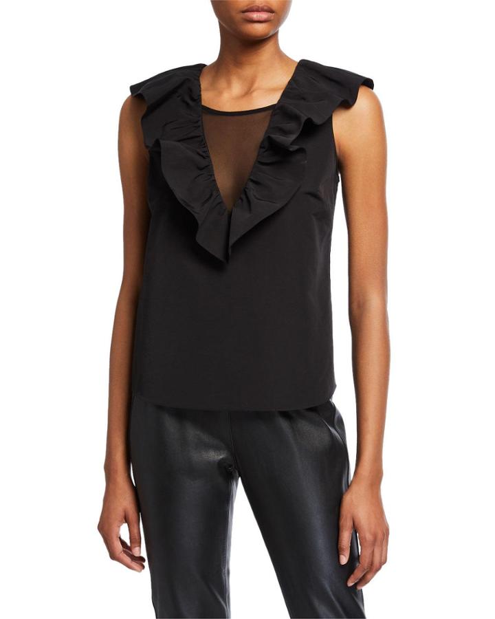 Mireya Sleeveless Ruffle Top