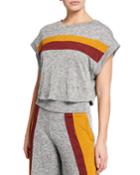 Striped Dolman-sleeve Tee
