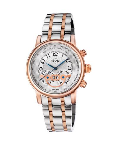 44mm Montreux Men's Stainless Steel Chronograph Watch, Two-tone