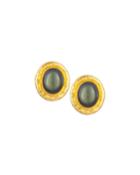 Gurhan 24k Muse Labradorite Button Earrings, Women's, Gold