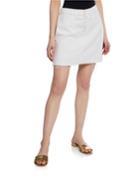 Aideen Mini Skirt W/ Exposed Buttons