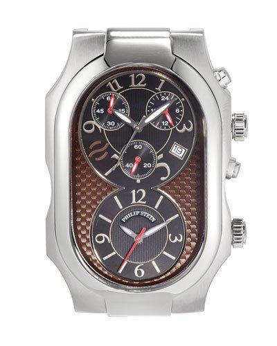 Large Signature Dual Time Zone Watch Head,