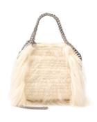 Falabella Mini Faux-fur Tote Bag, Ivory