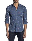 Men's Long-sleeve Animal Bicycle-print