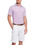 Men's Striped Performance Polo