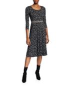 Polka Dot 3/4-sleeve