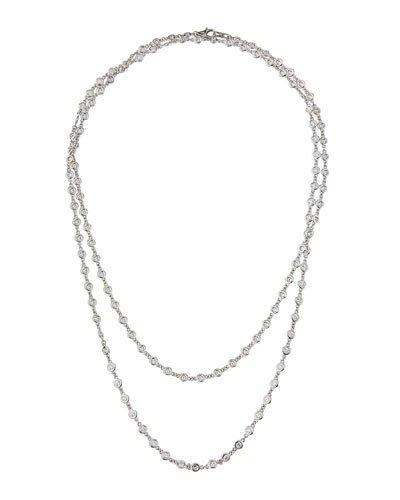 14k Long By-the-yard Diamond Necklace