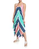Rainbow Chevron V-neck Sleeveless