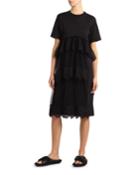 Frilled T-shirt Dress