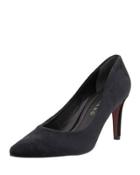 Rafaella Velvet Pointed Pump, Black