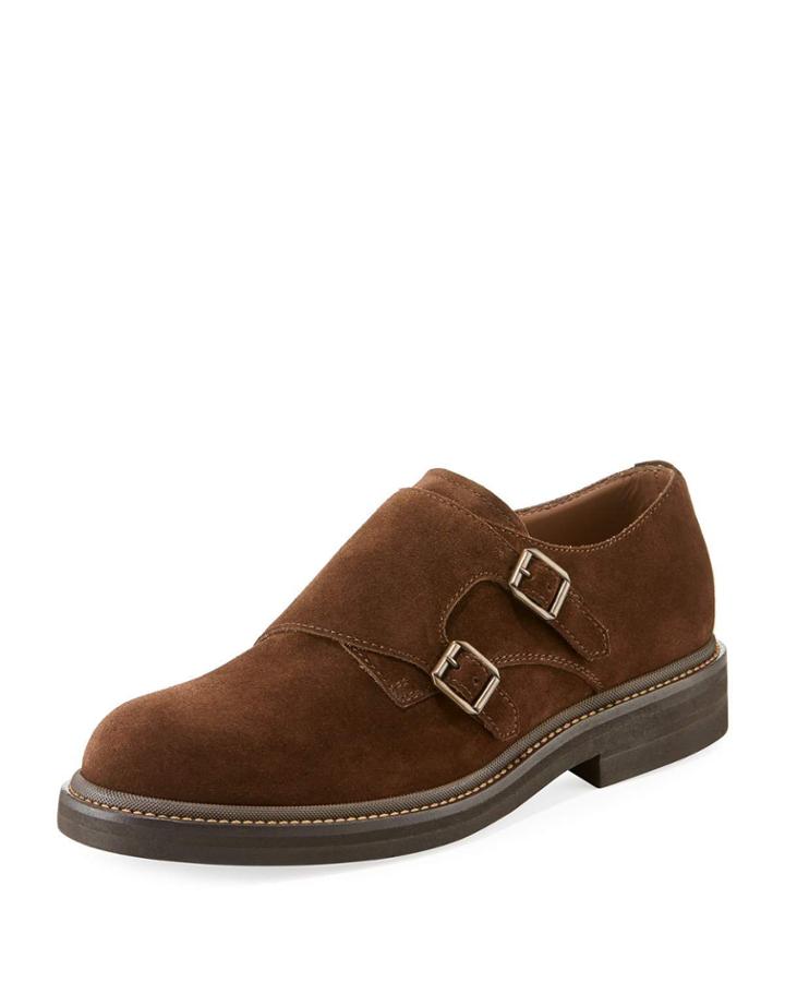 Men's Suede Double-monk