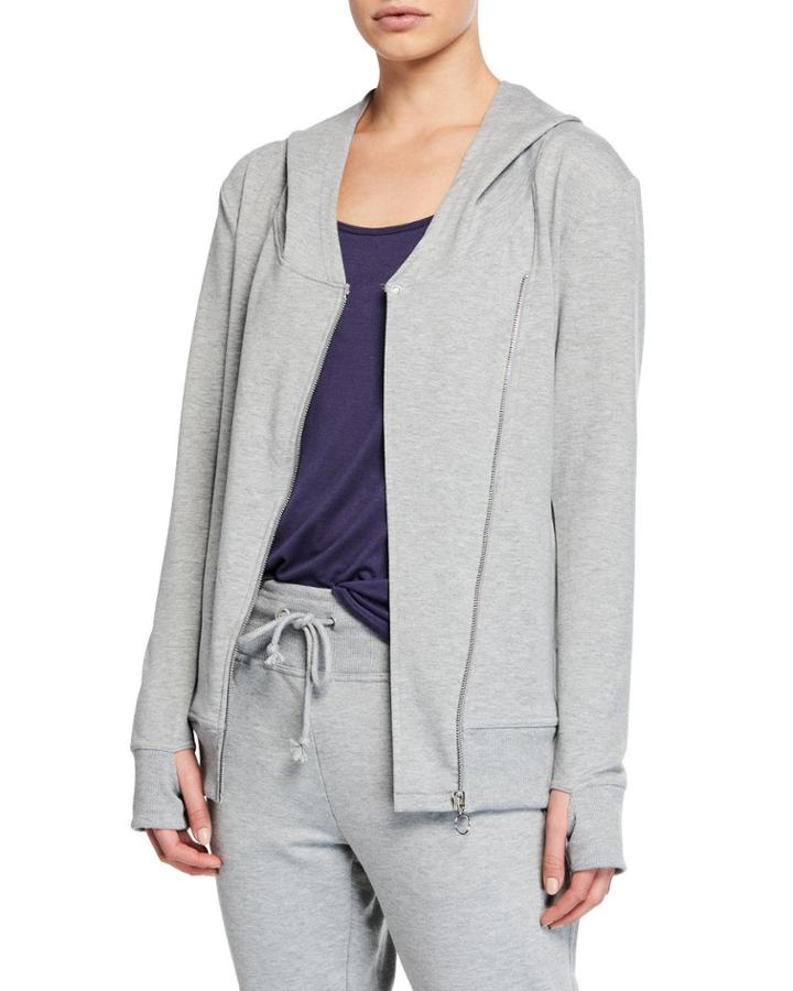 Kacey Hoodie Asymmetric Zip Jacket