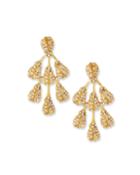 Crystal Vine Drop Earrings