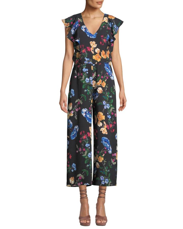 Tommi Floral Ruffle Combo Jumpsuit