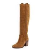 Belle By Sigerson Morrison Lanny Suede Knee Boot, Saddle, Women's, Size: