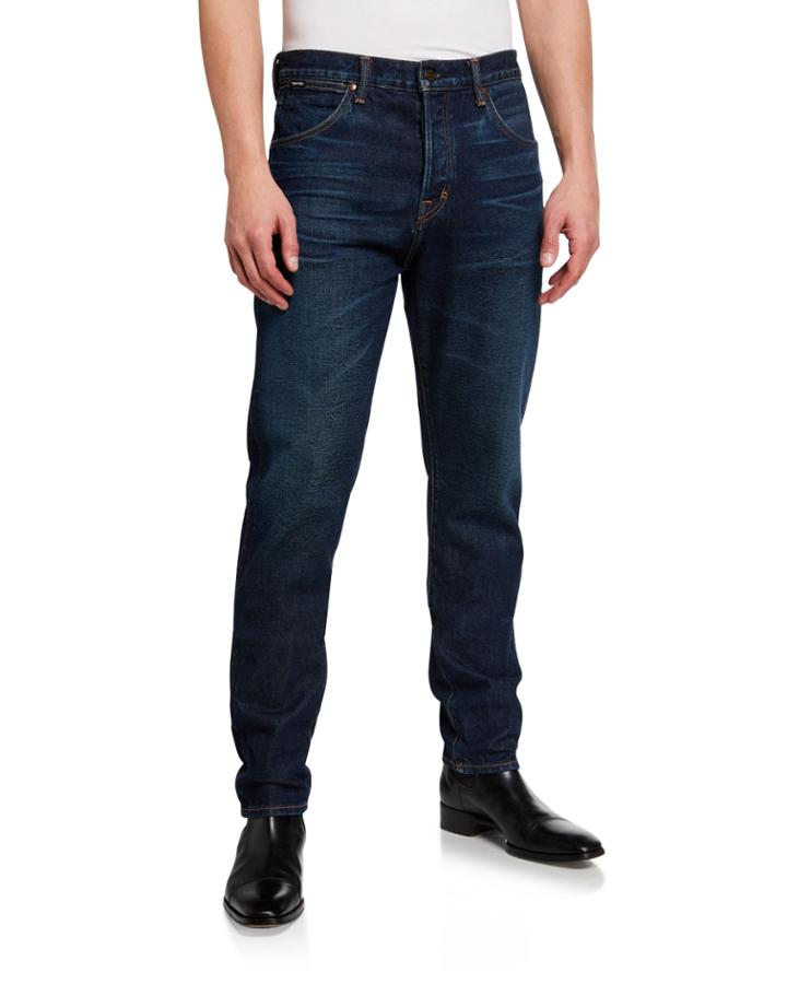 Men's Tapered-fit Denim Jeans