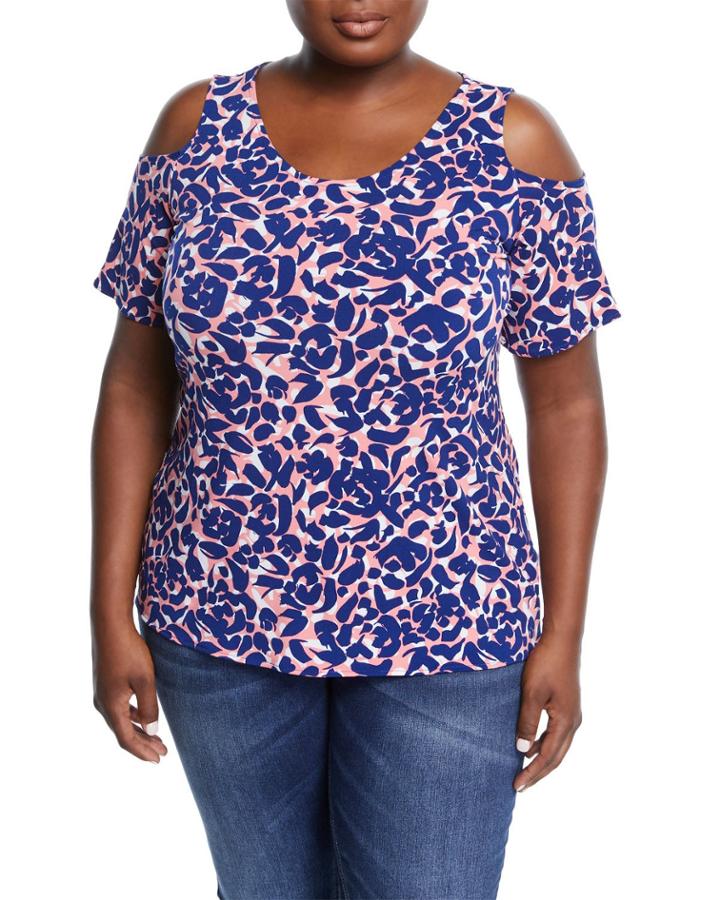 Suzie Cold-shoulder Tunic Top,