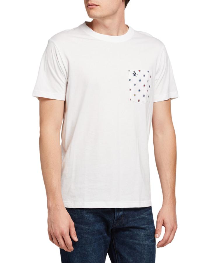 Men's Records Dot Pocket T-shirt