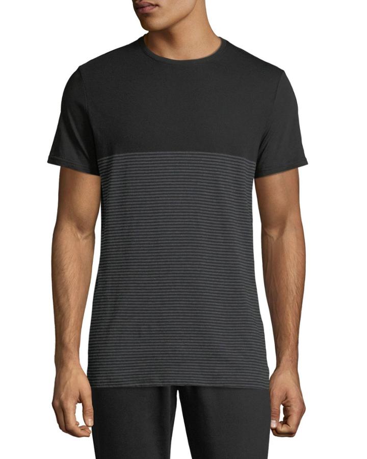 Men's Striped Crew Neck Tee