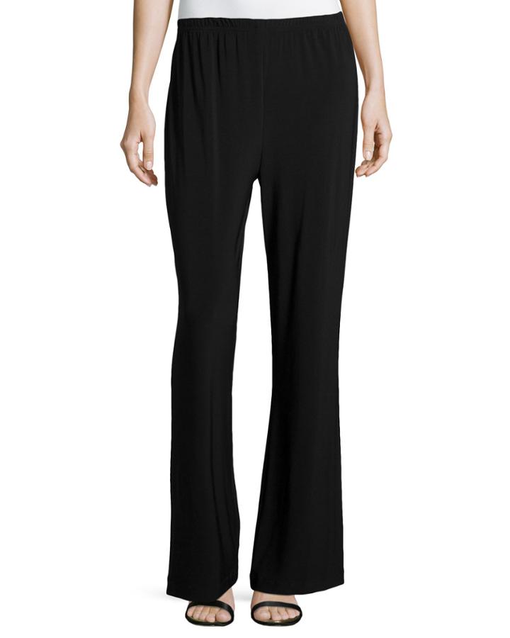 Stretch-knit Wide-leg Pants