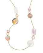 18k Gold Ondine Multi Shape Necklace In Dahlia,